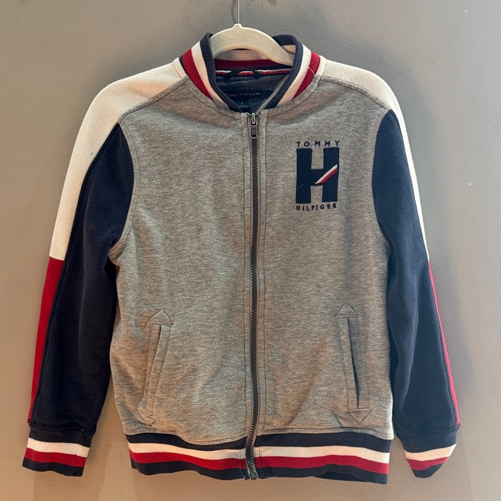 Tommy Hilfiger Kids Gray and Navy Sweatshirt